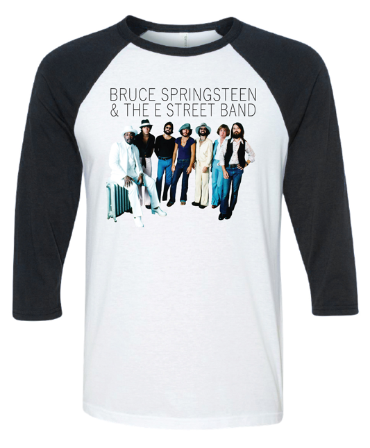 Unisex "Born to Run" Limited Edition Raglan Baseball Tee Featuring The E Street Band