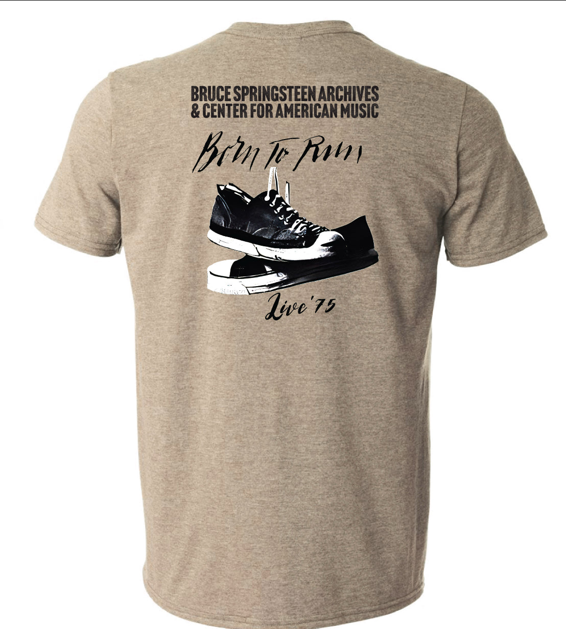 Unisex "Born to Run" Limited Edition Tan T-Shirt Featuring The E Street Band