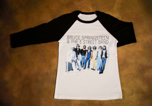 Unisex "Born to Run" Limited Edition Raglan Baseball Tee Featuring The E Street Band