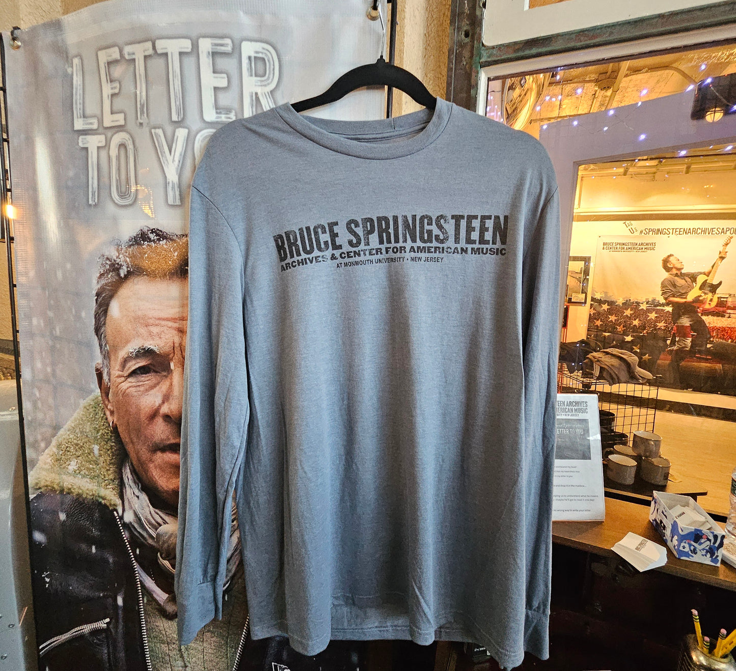 Bruce Springsteen Archives & Center for American Music Long Sleeve Unisex T-Shirt (Multiple Colors Available)