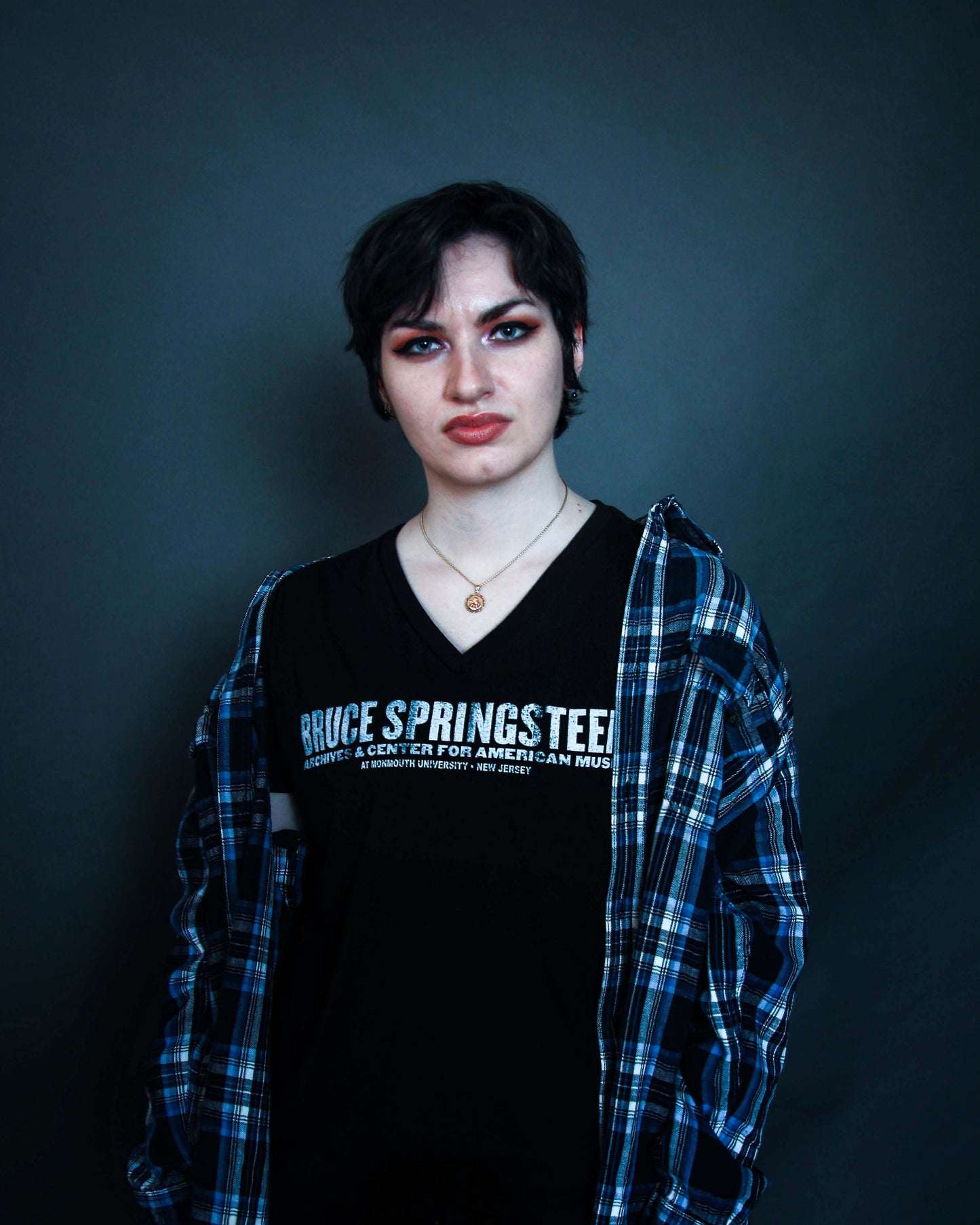 Bruce Springsteen Archives & Center for American Music Ladies V Neck T-shirt