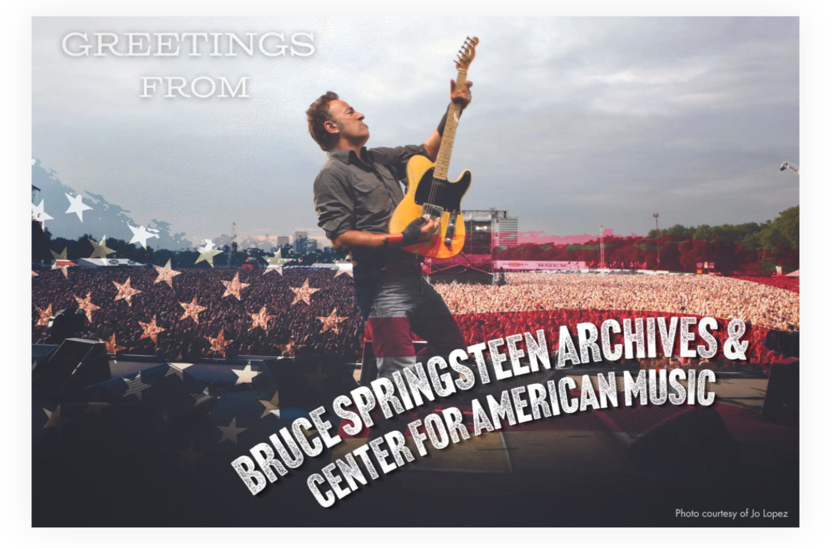 Bruce Springsteen Archives & Center for American Music Postcard